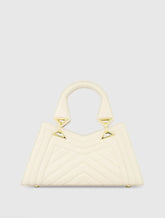 Quilted Napa Leather Angular Handbag